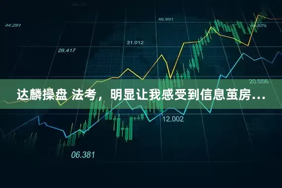 达麟操盘 法考，明显让我感受到信息茧房…